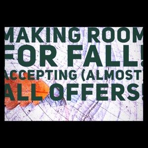 Accepting most offers.